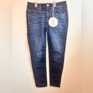 American Eagle outfitters Skinny Blue Denim Shorts size 2 -F-